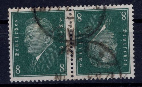Dt. Reich, Zusammendruck, Michel Nr. K 12, gestempelt