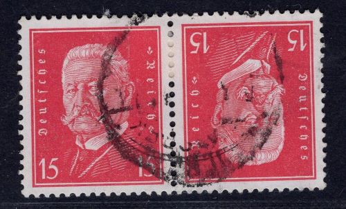 Dt. Reich, Zusammendruck, Michel Nr. K 14, gestempelt