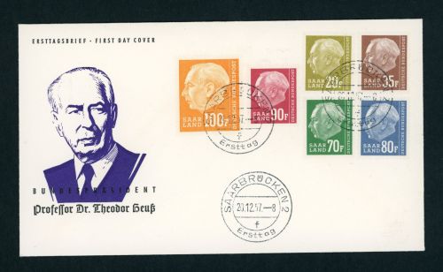 Saarland Heuss Michel Nr. 426 u.a. Ersttagsbrief