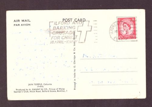 Großbritannien Post Card - Air Mail / Ilford and Barking Crusade