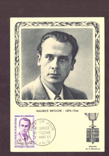 Ansichtskarte Frankreich Paris - Maurice Ripoche / Resistance - 1960