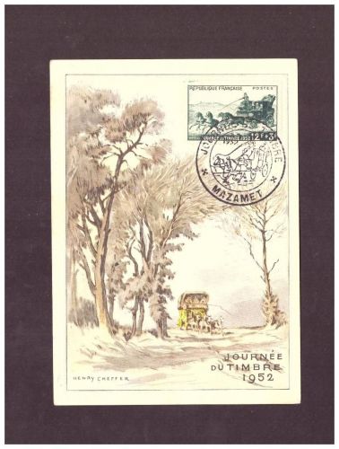 Ansichtskarte Frankreich Mazamet - Journe du Timbre - 1952