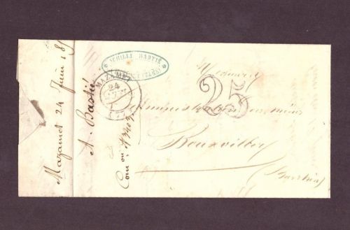 Vorphilatelie Brief Frankreich - Mazamet nach Bouxwiller 1853