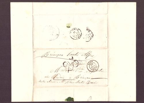 Vorphilatelie Brief Frankreich - Lyon nach Briancon 1851