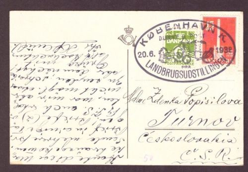 Ansichtskarte Kopenhagen Landejevskro n. Turnov Tschechien / eh. CSR 1938