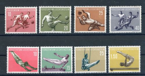 Liechtenstein Michel Nummer 322 - 325 + 353 - 356 postfrisch