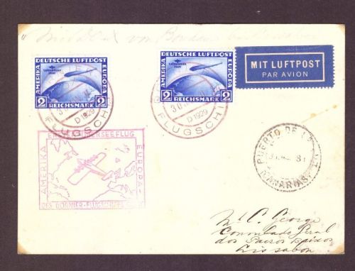 DR Dornier Flugschiff: DOX - 1. Überseeflug 1931 bis Lissabon - MeFr Zeppelin