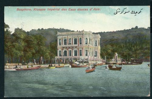 Dt. Auslandspostämter Türkei Ansichtskarte Konstantinopel nach Weißenburg Elsass