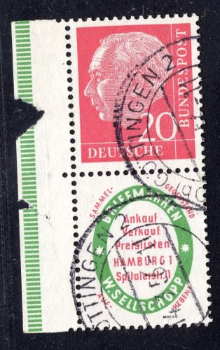 Deutschland, Bund Zusammendruck Michel Nr.: S29, gestempelt