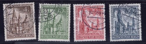 Berlin Michel Nr. 106 - 109 gestempelt