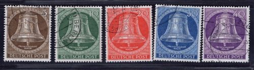 Berlin Michel Nr. 101 - 105 gestempelt