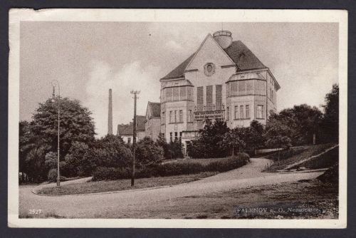 Ansichtskarte Falknov Heilanstalt Krankenhaus Fotokarte ungebraucht