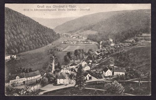 Ansichtskarte Ohrdruf Gruß aus Ohrdruf gelaufen Feldpost 1916