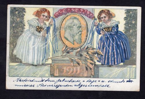 Ganzsache Bayern 1911 gelaufen Würtzburg