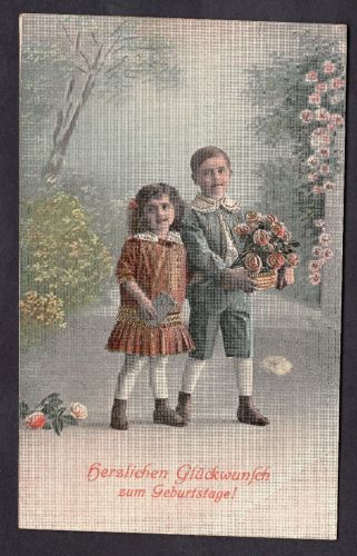 Ansichtskarte Geburtstag gelaufen 1923