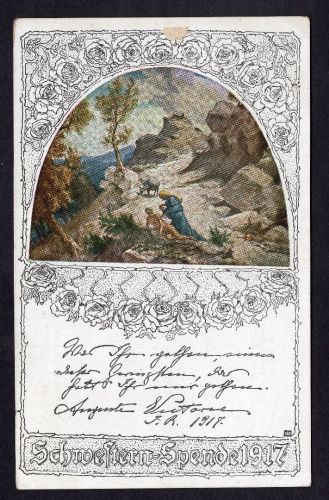 Ansichtskarte Feldpost - Schwesternspende 1917