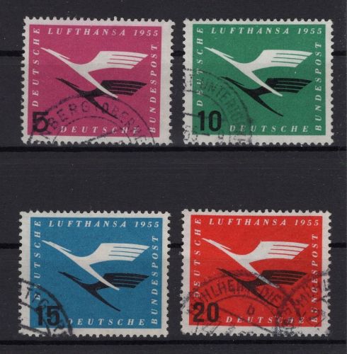 Bund Michel-Nr. 205 - 208 gestempelt