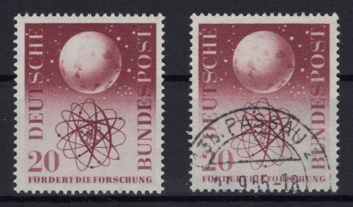 Bund Michel-Nr. 214 gestempelt und postfrisch
