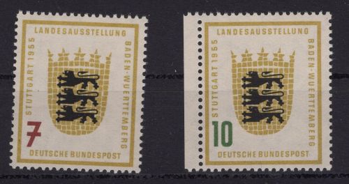Bund Michel-Nr. 212 + 213 postfrisch