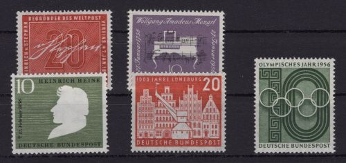Bund Michel-Nr. 227 - 231 postfrisch