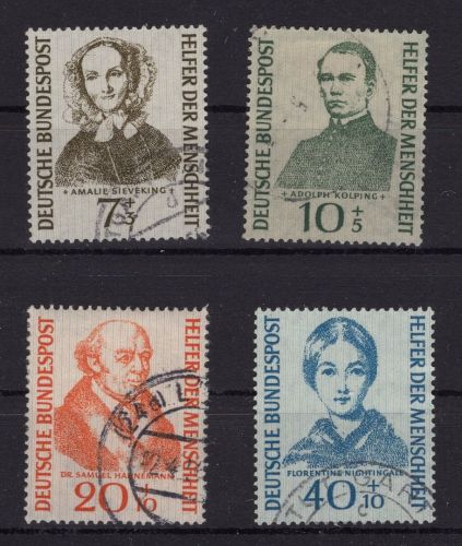 Bund Michel-Nr. 222 - 225 gestempelt