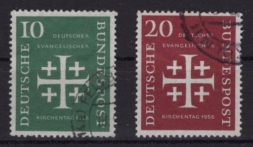 Bund Michel-Nr. 235 + 236 gestempelt