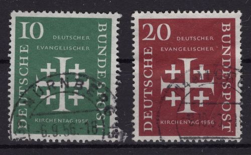 Bund Michel-Nr. 235 + 236 gestempelt