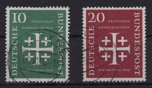 Bund Michel-Nr. 235 + 236 gestempelt