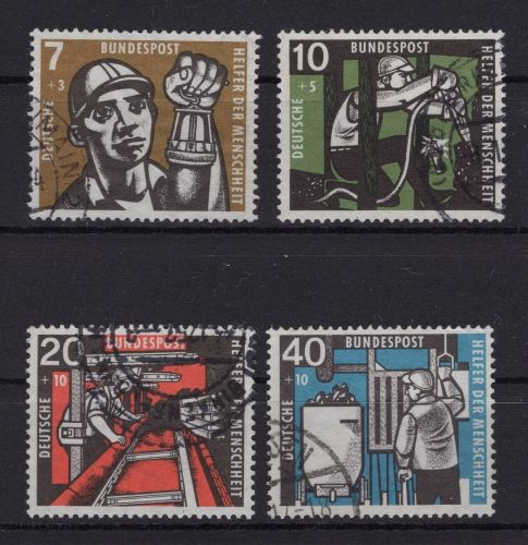 Bund Michel-Nr. 270 - 273 gestempelt