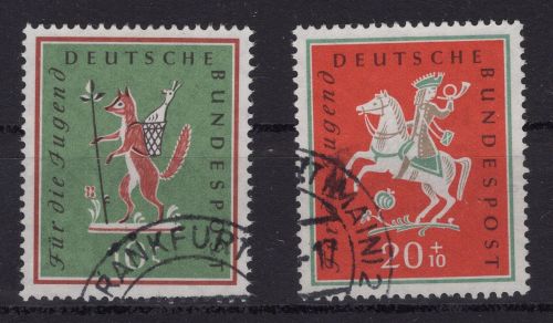 Bund Michel-Nr. 286 + 287 gestempelt