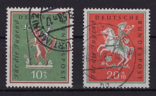 Bund Michel-Nr. 286 + 287 gestempelt