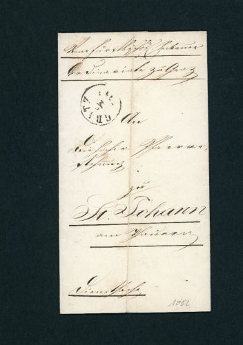 Österreich Brief 1872 Gratz nach St. Johann