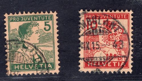 Schweiz Michel Nr 128 + 129 gestempelt