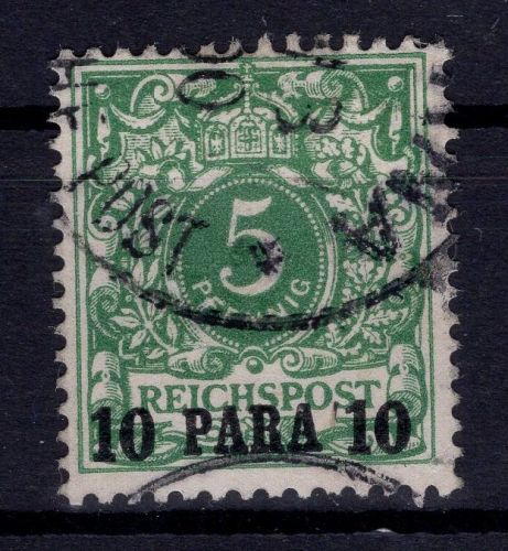 Deutsche Auslandspostämter Türkei Michel-Nr. 6 gestempelt