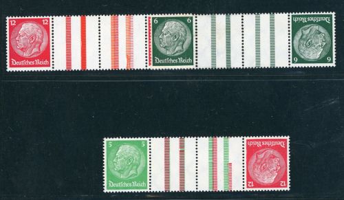 Dt. Reich Zusammendruck KZ17 - KZ19 postfrisch