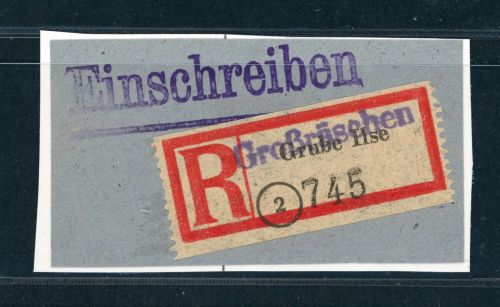 Dt. Lokalausgaben Großräschen Einschreibe R-Zettel