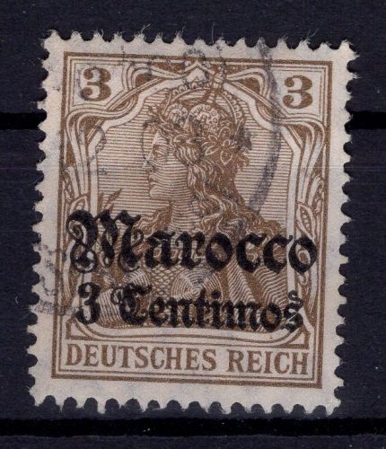 Deutsche Auslandpostämter Marokko Michel-Nr. 34 gestempelt