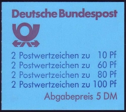 Deutschland, Bund Markenheftchen oZ Nr. 26 a postfrisch