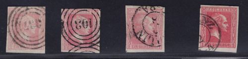Preussen Michel-Nr. 6 Farben/Stempel