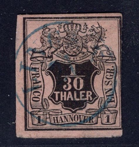 Hannover Michel Nummer 3 a gestempelt