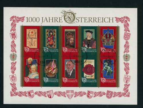 Liechtenstein Michel Nummer Block 12 gestempelt