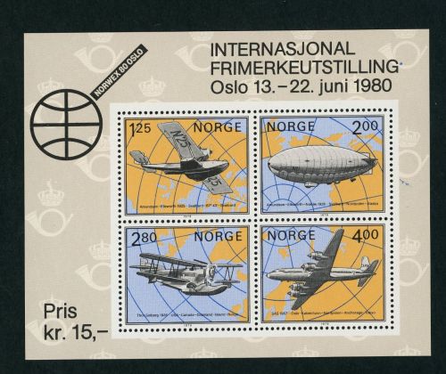 Norwegen Michel Nummer Block 2 postfrisch