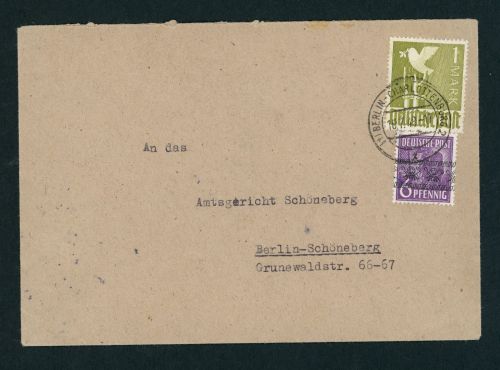 Berlin Zehnfachfrankatur 18.07.1948 Berlin charlottenburg n. Schöneberg