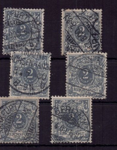 Deutsches Reich Lot aus Michel Nr 52 gestempelt