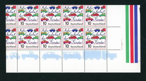 Deutschland 1997 Michel Nr. 1954 postfrisch - verschnittener 10er Bogen