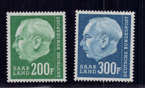Saarland Michel Nummer 427 + 428 postfrisch