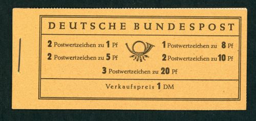 Bund Markenheftchen Michel Nummer 4yI (MH4yI) postfrisch geprüft