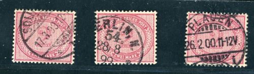 Dt. Reich Lot Michel Nr. 37f, gestempelt geprüft