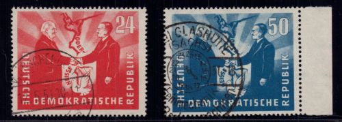 DDR Michel Nummer 284 + 285 gestempelt