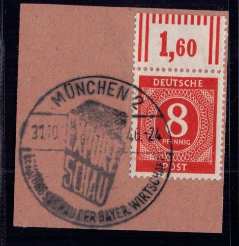 Alliierte Besetzung Gemeinschaftsausgaben Michel Nr. 917 a WOR gestempelt